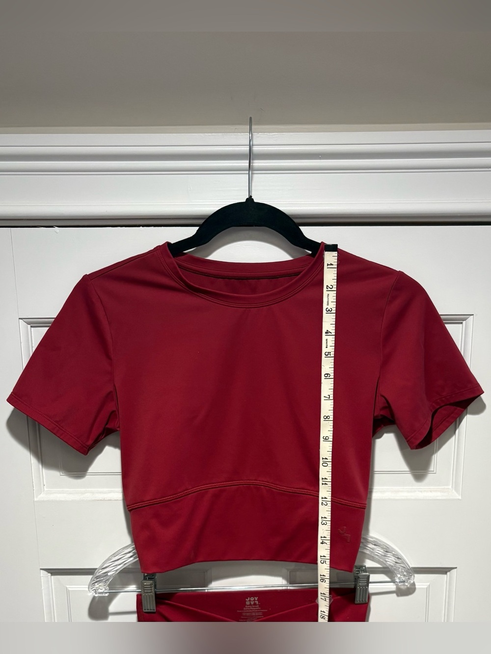 JoyLab Burgundy Red Two-Piece Set -Crop Top(SMALL) & Flared Leggings(X-SMALL) - Picture 5 of 16